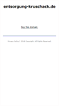 Mobile Screenshot of entsorgung-kruschack.de